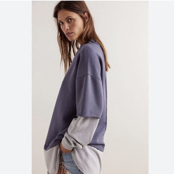 We The Free Skater Boy Twofer Pullover, Small, NWT - Picture 3 of 8